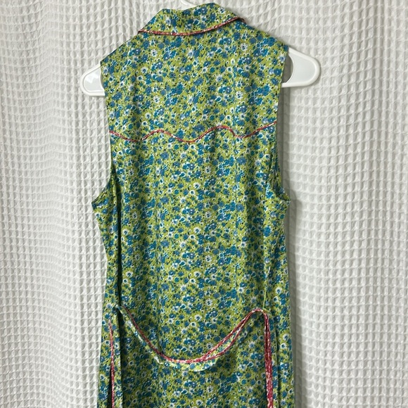 Cinq a Sept Hazel Floral Satin Midi Shirtdress Size 6 - Picture 8 of 12